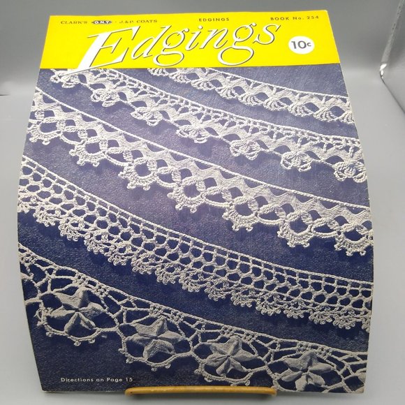 Vintage Needlework Patterns, Coats & Clark Book 254 Tatting Edgings 1949 - Picture 2 of 2